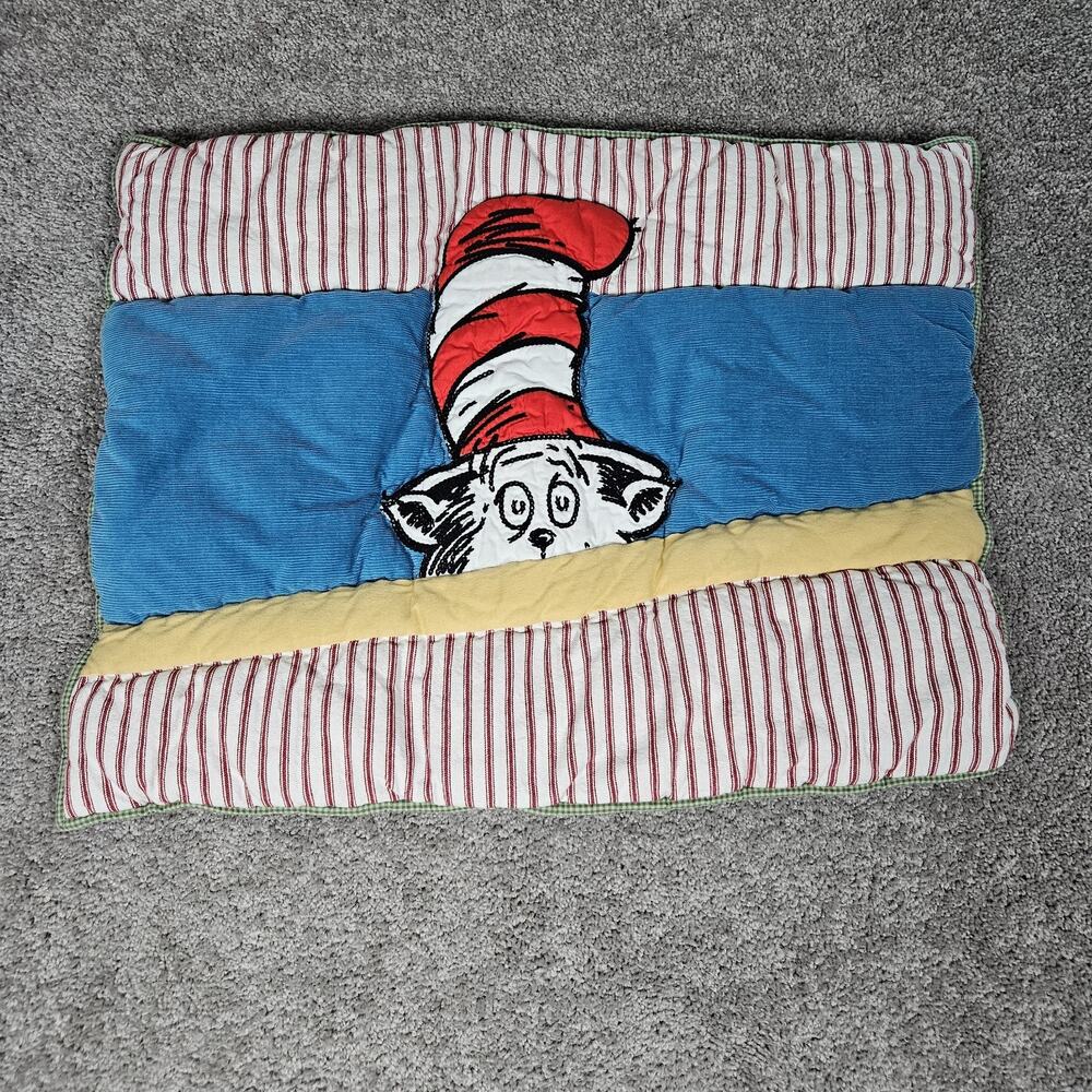 Dr. Seuss Pottery Barn Kids Quilted And Corduroy Standard Size Pillow Sham